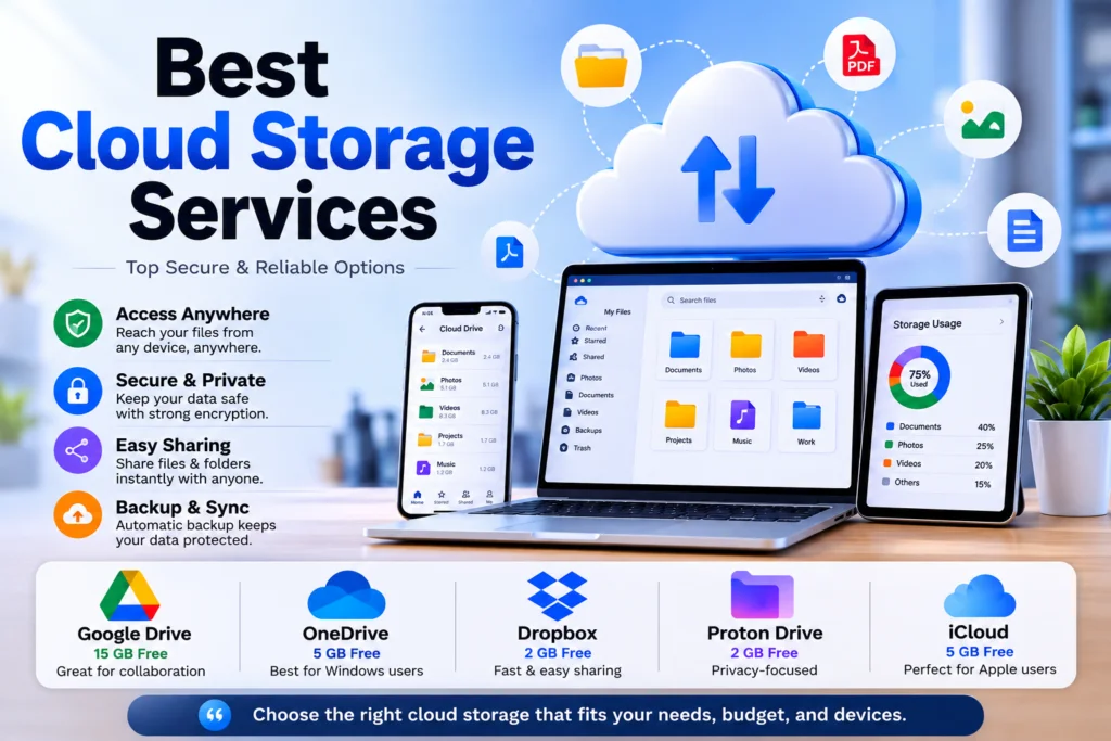 7 Best Cloud Storage Services