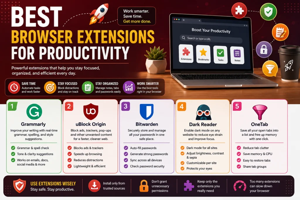 7 Best Browser Extensions for Productivity