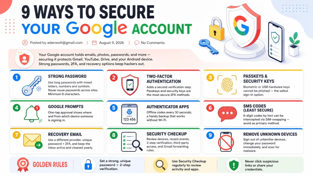 9 Ways to Secure Your Google Account